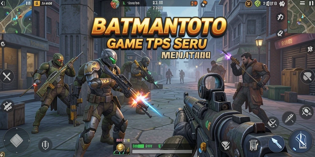 Tangkapan layar gameplay seru dari BATMANTOTO yang menampilkan aksi TPS.