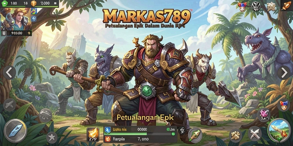 Tampilan gameplay RPG yang menakjubkan dan mendalam.