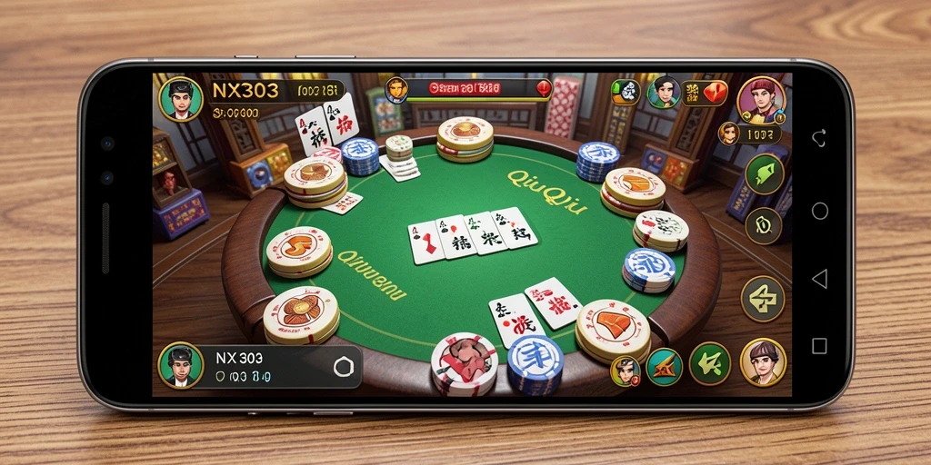 Screenshot gameplay QiuQiu yang seru dan menantang di NX303.