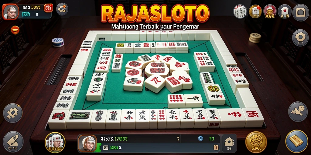 Tampilan gameplay seru dari permainan Mahjong RAJASLOTO.