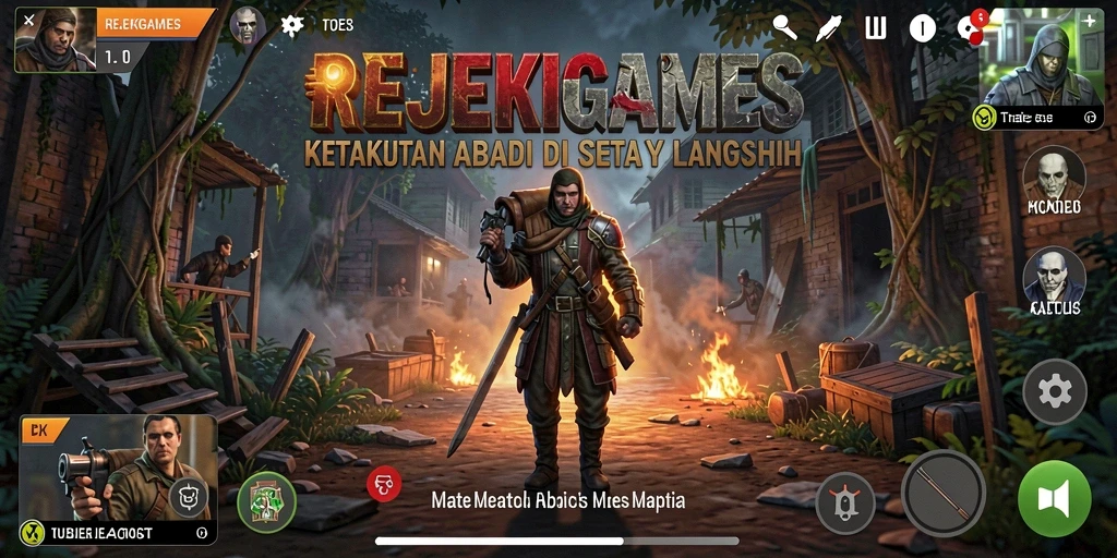Tampilan dramatis dari gameplay menegangkan REJEKIGAMES.