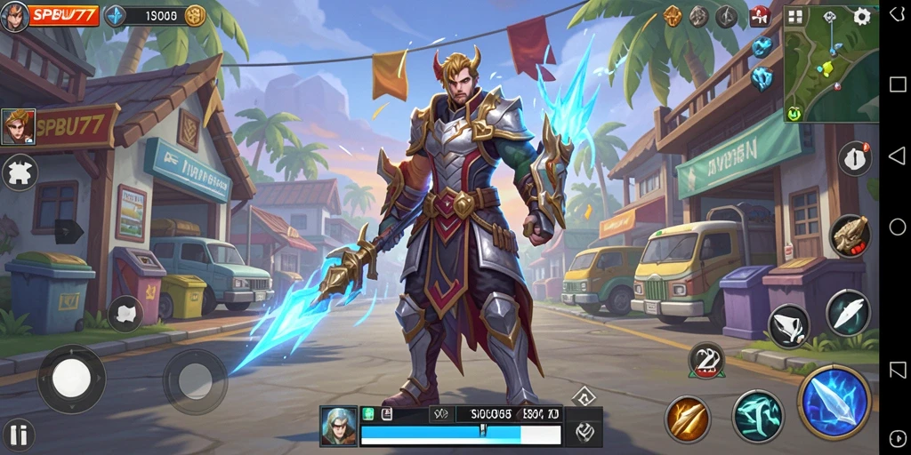 Tampilan gameplay seru dalam SPBU77 dengan aksi yang mendebarkan.