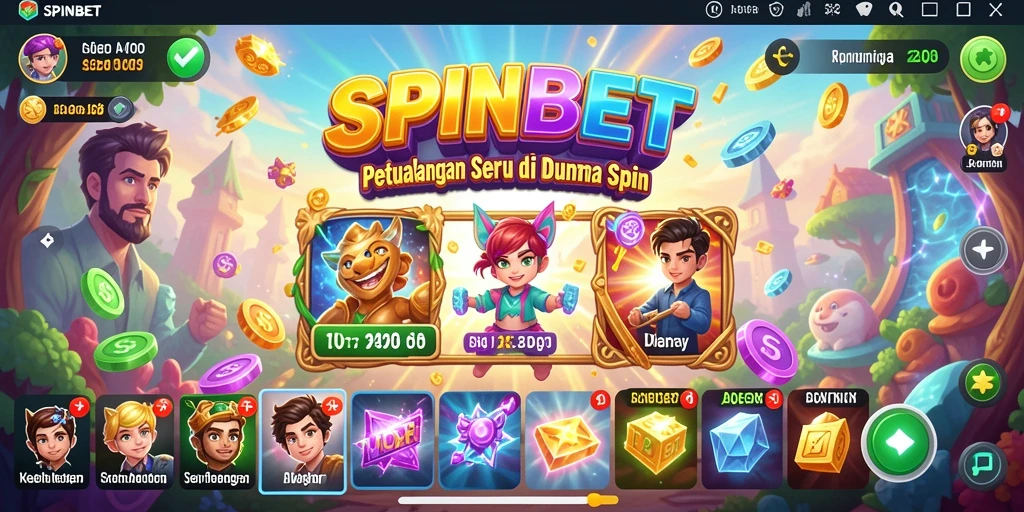 Tampilkan gameplay seru dari petualangan SPINBET.