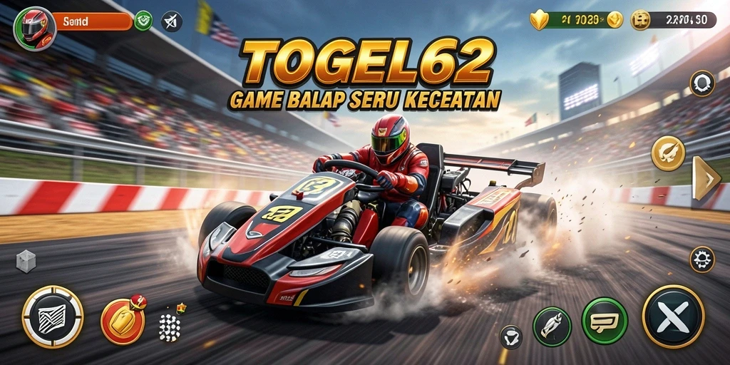 Gameplay balap seru dalam TOGEL62 yang menantang.